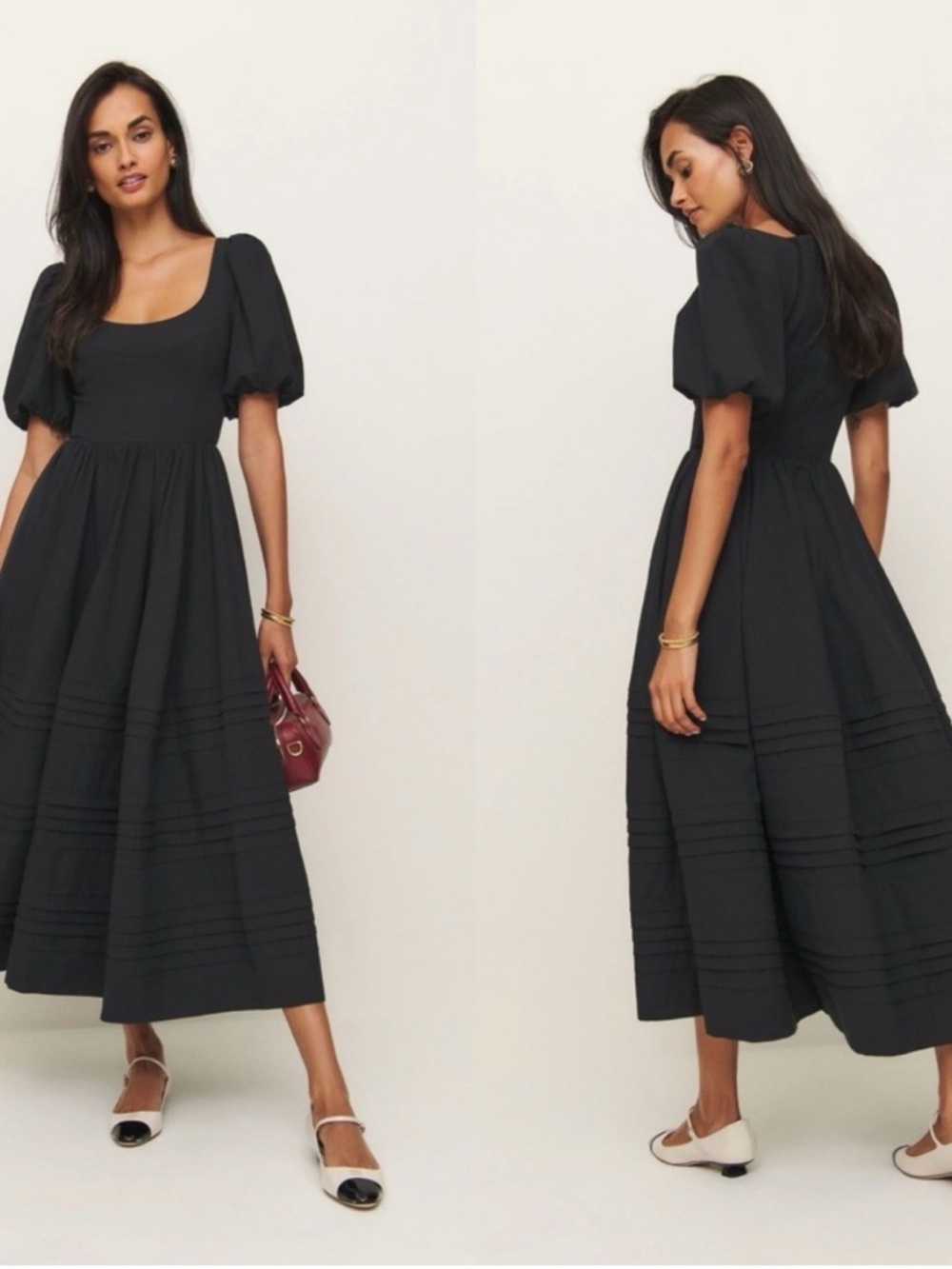REFORMATION Everlyn Black Dress 4